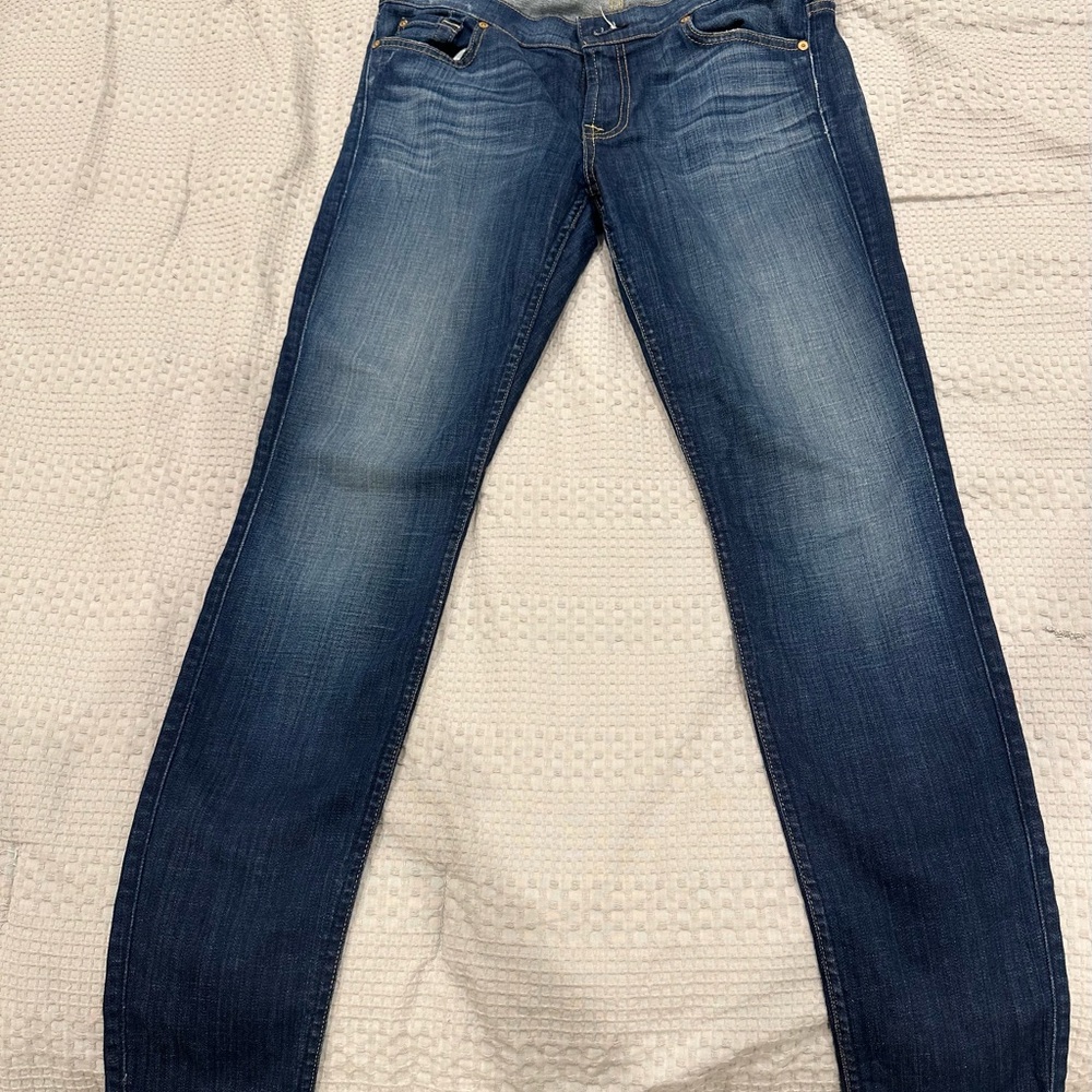 7 For All Mankind Dark Indigo Skinny Jeans